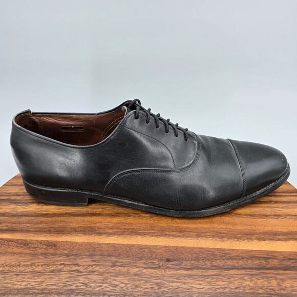 Allen Edmonds Park Avenue Oxfords Men\'s 12 B Black Leather Cap Toe Dress Shoes main image 7